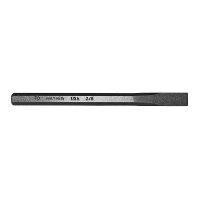 Mayhew Tools 70202 Cold Chisels, 5 1/2 in Long, 3/8 in Cut, Sand Blasted, 12 per box