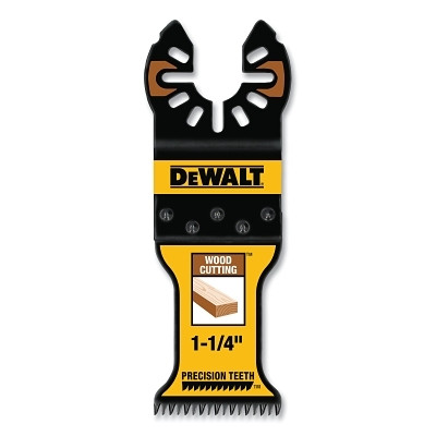 DeWalt DWA4270-3 Oscillating Cutting Blade, 1-1/4 in, Carbon Steel, Precision Tooth Blade, 3 Pack