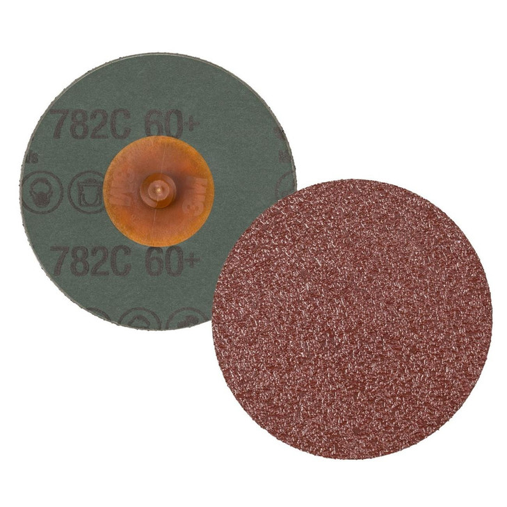 Disc, Roloc™, 782C, Coated, 2 Inch Dia, 60 Grit, 30000 rpm, 200/CS