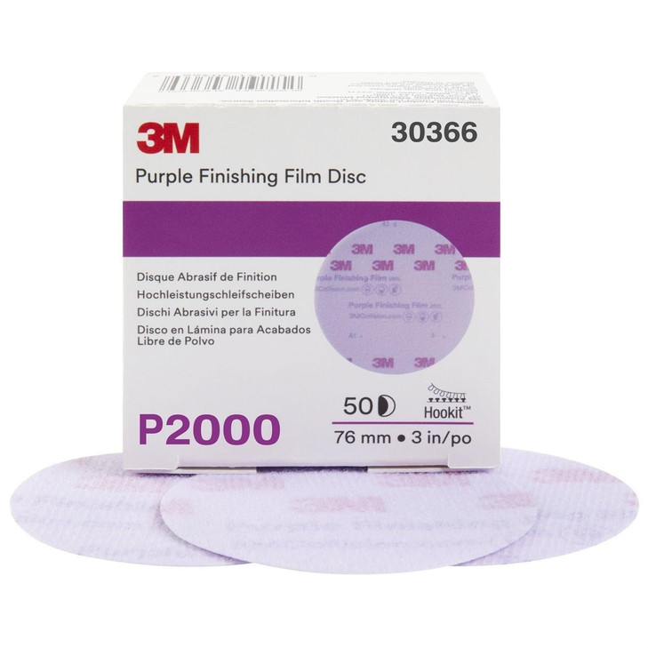 Disc, Hookit™, 260L, Coated, 3 Inch Dia, P2000 Grit, AO, 50/BX, 4 BX/CS