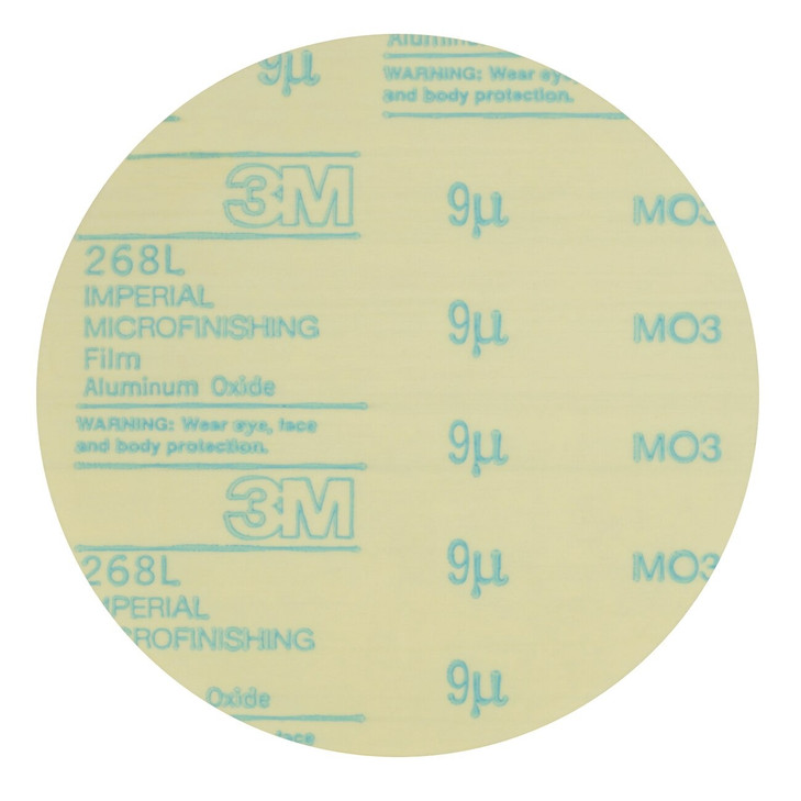 Microfinishing Film Disc 268L, Type D, 6 in x 11/16 in
