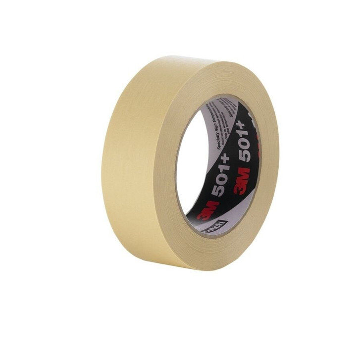 Masking Tape, Specialty High Temperature, 501+, Tan, 124 RL/CS