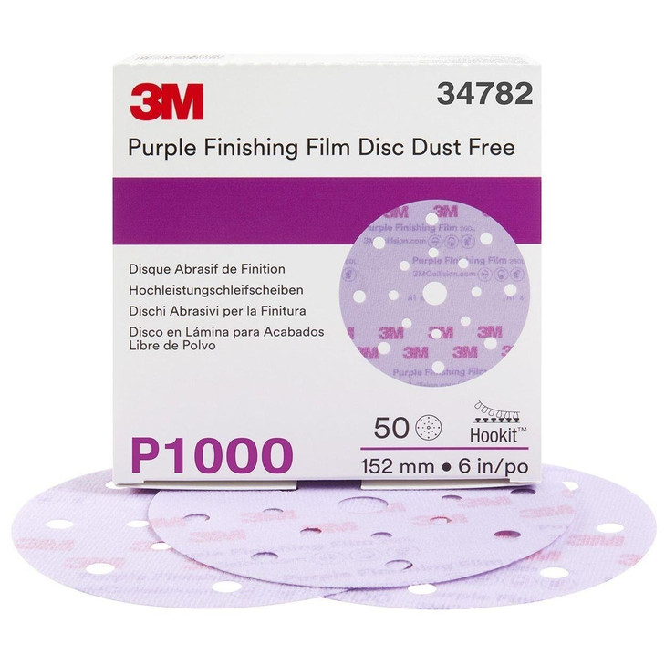 Disc, Hookit™, 260L, Coated, 6 Inch Dia, P1000 Grit, AO, 50/BX, 4 BX/CS