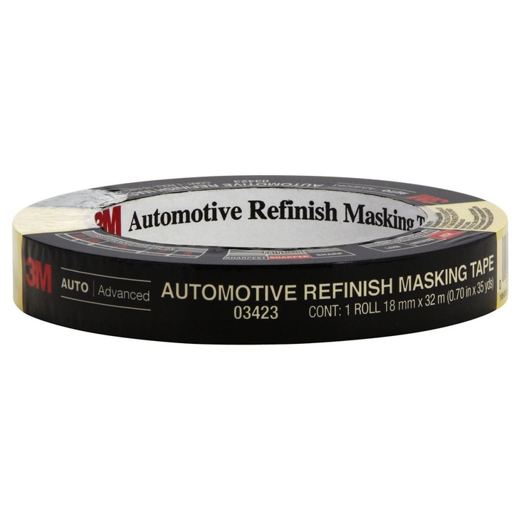 Masking Tape, Automotive Refinish, 0.71 Inch W, 35 yd L, 24 RL/CS