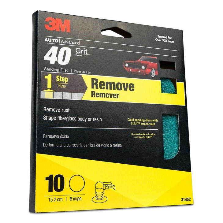 Disc, Stikit™, 6 Inch Dia, 40 Grit, AO, 10 PK/CS