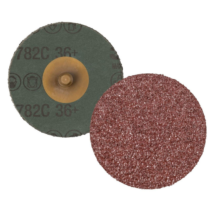 Disc, Roloc™, 782C, Coated, 2 Inch Dia, 36 Grit, 12000 rpm, 200/CS