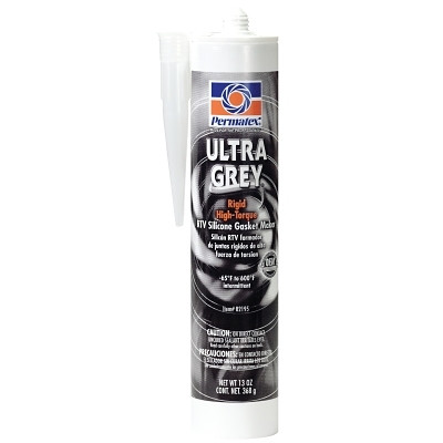 Permatex 82195 Ultra Silicone RTV Gasket Maker, 13 oz, Cartridge, Ultra Grey