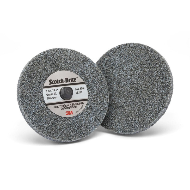 Wheel, Roloc™, Unitized, 2 Inch Dia, Coarse Grit, 60/CS