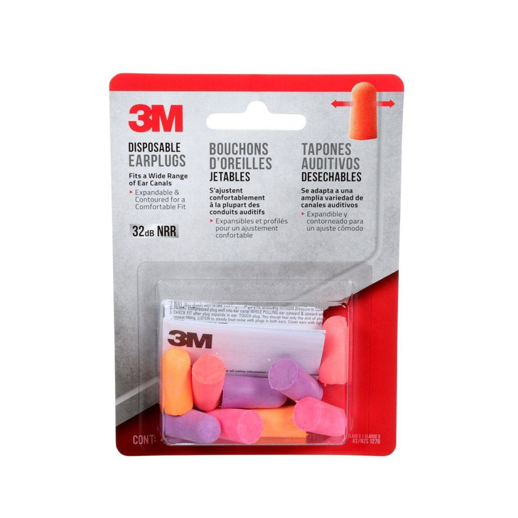 Ear Plugs, 4 PR/PK, 10 PK/CS