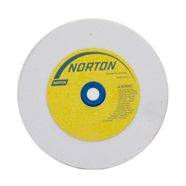 Bench & Pedestal Wheel, High Speed, White Aluminum Oxide, Size: 6 x 1 x 1 Fine 100, Maximum RPM: 4140