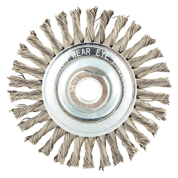 Stringer Bead Twist Knot Wire Wheel Brush, 4", 10/box