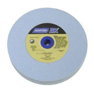 Bench & Pedestal Wheel, High Speed, Premium 3X Blue Ceramic Alumina (K-Grade), Size: 6" x 3/4" x 1"