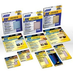 3x High Performance -Hook & Sand Job Pack, Grit: P120 Medium, Size: 5" x 5 and 8 Hole - Universal Vac hole, Packaging Qty: 10 per pack/10 packs per case