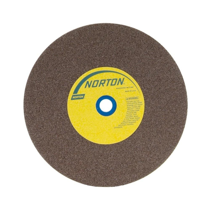 Bench & Pedestal Wheel, Standard, Type 1 - General Purpose Aluminum Oxide for Metal (Gray), Size: 8 x 1 x 1 Medium, Maximum RPM: 3600