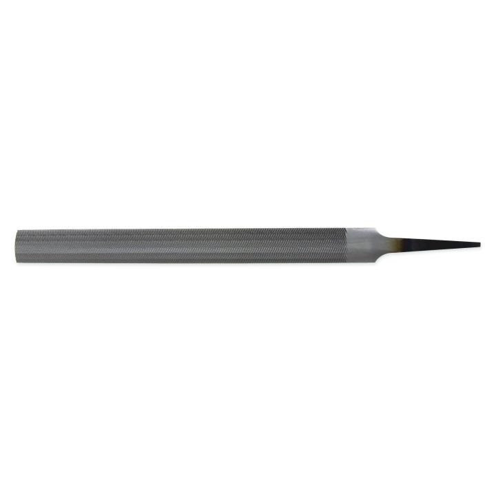 Half Round File, Smooth, 0.20 Inch THK, 0.75 W, 8 Inch
