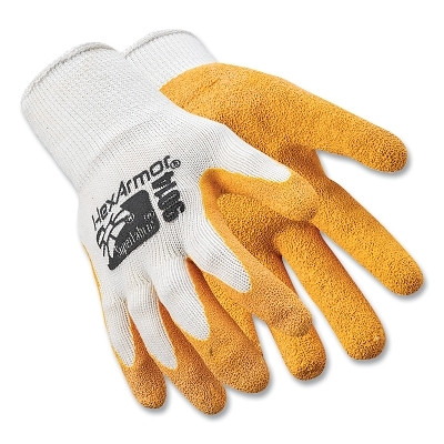 HexArmor 9014-L SharpsMaster II 9014 Needlestick Gloves, A9 Cut, Large, White/Orange