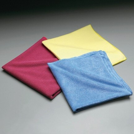 Cloths/Mitts Microfiber , Size: 16" x 16", Color: Blue, Type: Cleaning, Packaging Qty: -
