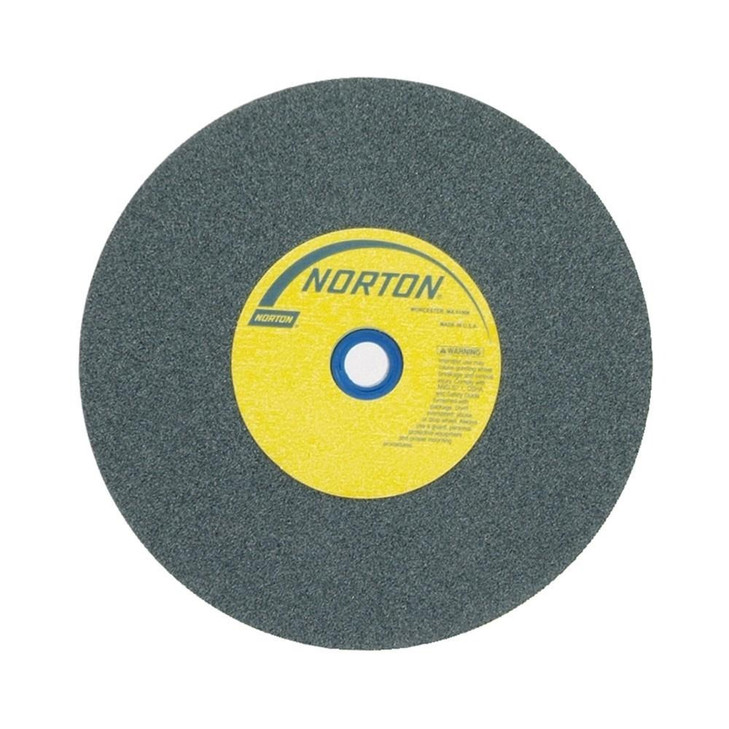 Bench & Pedestal Wheel, Standard, Type 1 - Silicon Carbide for Non-Metal (Green), Size: 8 x 1 x 1 Fine, Maximum RPM: 3600