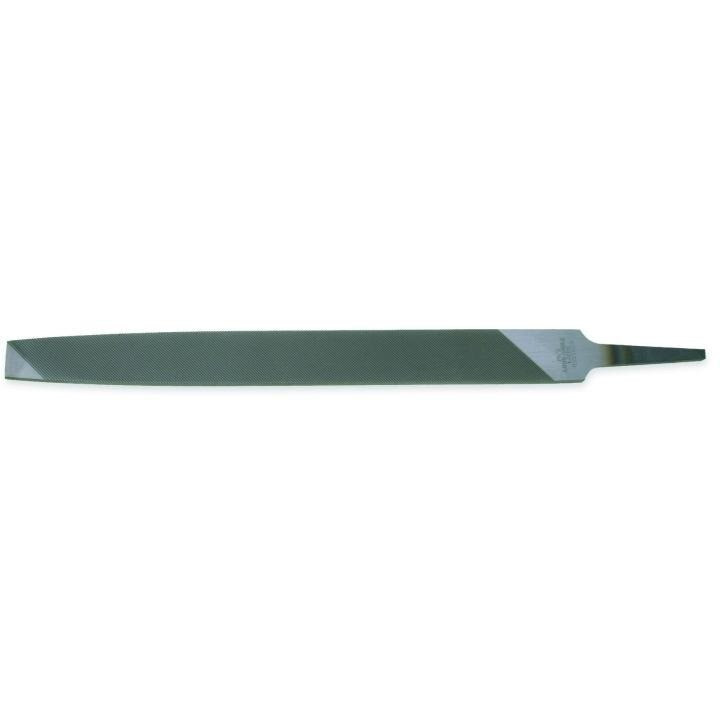 Long Angle Lathe Fine File, Safe Edges, Fine, Flat, 8 Inch