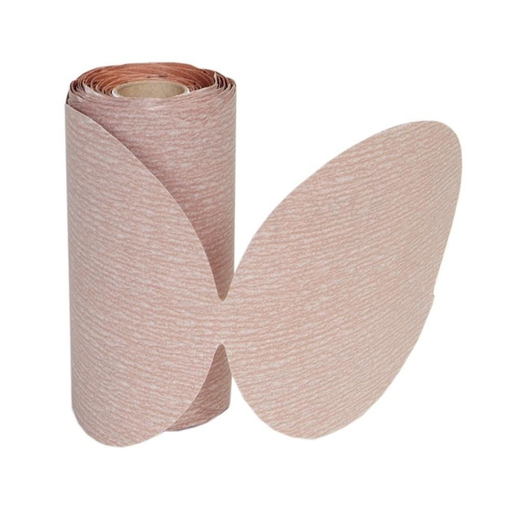 BULK DISCS Stick & Sand Paper Discs Rolls, Size: 5" x No Hole Disc Roll, Type: A275, GRIT: P500B, Packaging Qty: 6
