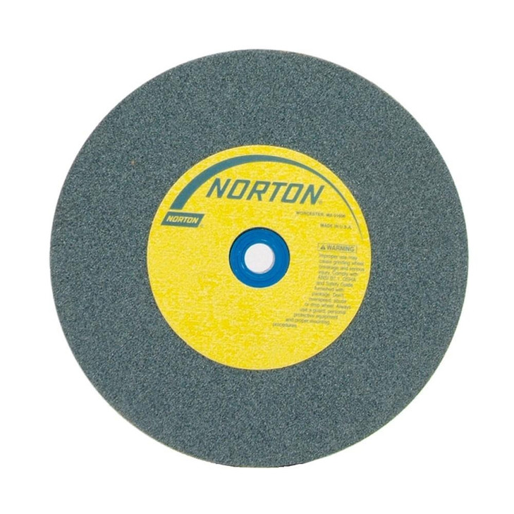Bench & Pedestal Wheel, Standard, Type 1 - Silicon Carbide for Non-Metal (Green), Size: 7 x 1 x 1 Fine, Maximum RPM: 3600