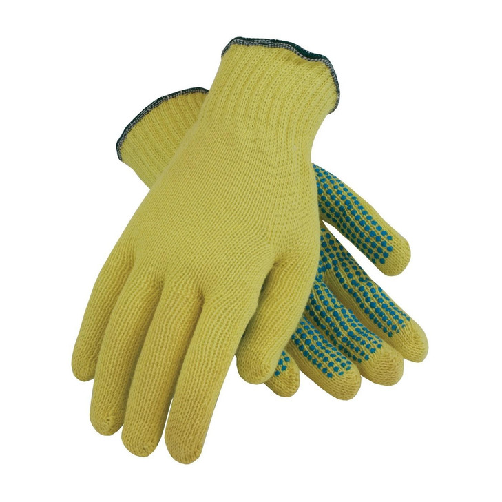 PIP KUT-GARD KEVLAR GLOVES, 100% KEVLAR, MEDIUM WEIGHT, PVC DOTS ONE SIDE , Size Large, Case Qty.: 12 Dozen