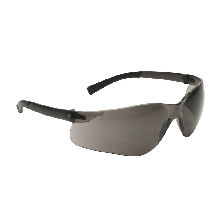 Safety Glasses, EYEWEAR, ZENON Z13, RIMLESS FRONT, GRAY TEMPLES & LENS