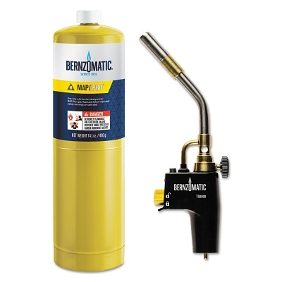 BernzOmatic 361492 SureFire Self Igniting Torch Kit, TS8000BZKC, Torch, Cylinder, MAPP