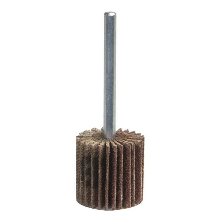 Norton Abrasives Merit High Performance Mini Flap Wheels with 1/4" Mounted Shank, Size: 3 x 1 x 1/4, Grit: 60, Material: Ceramic Alumina/ALO, Max RPM: 20,000, Packaging Qty: 10 per pack
