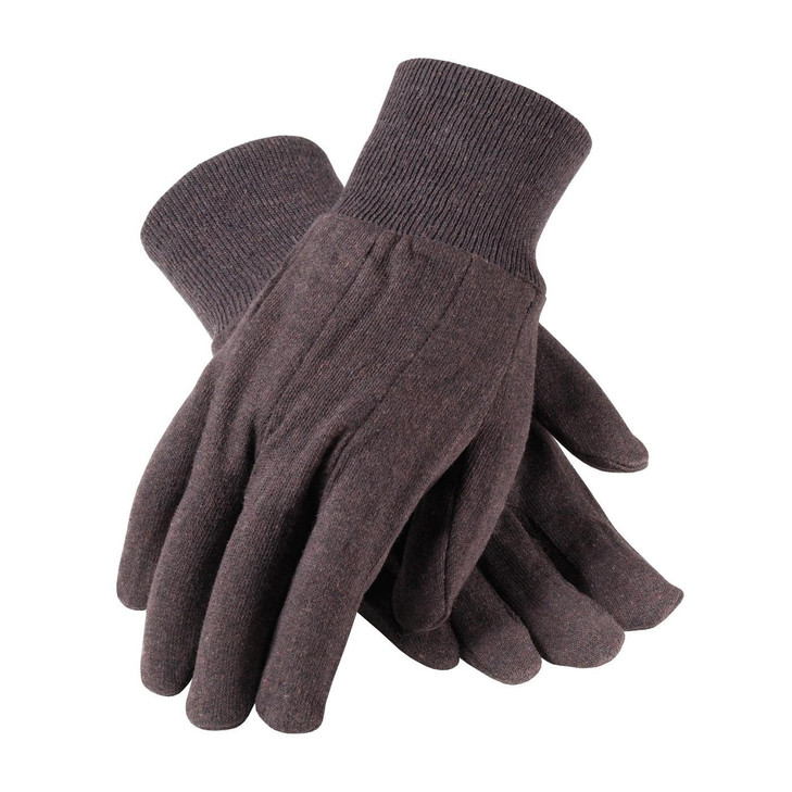 Jersey Glove, JERSEY GLOVE, BROWN, REGULAR WEIGHT, CLUTE PATTERN, KNITWRIST