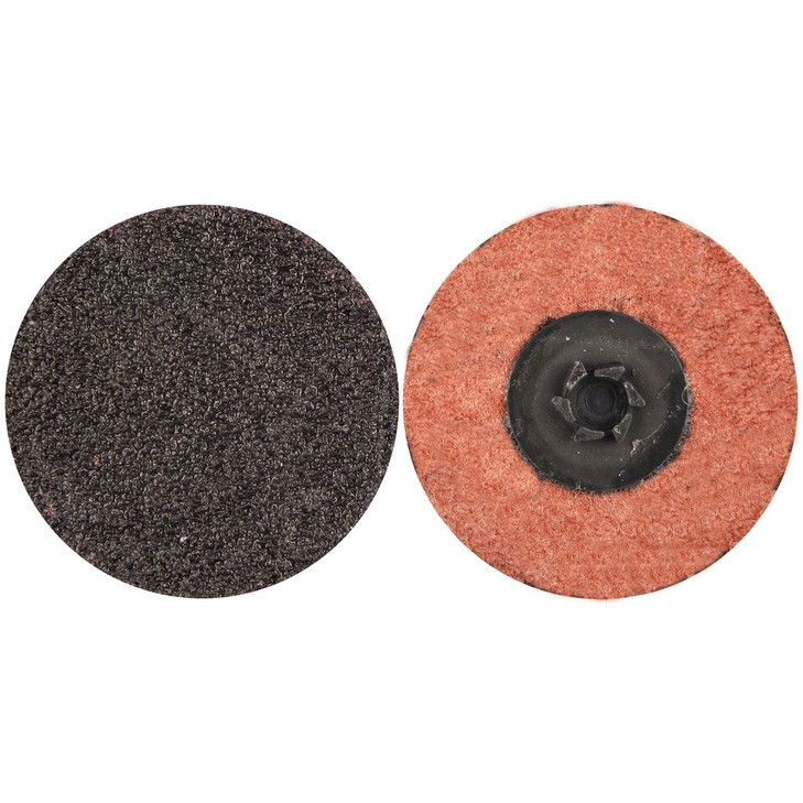 Quick-Change Cloth Disc, TP, A/O, 3", P50, Coarse, 50/box
