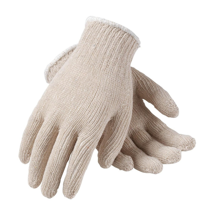 PIP SEAMLESS KNIT, COTTON/POLYESTER, NATURAL COLOR, 7 GAUGE, STANDARD WEIGHT , Size Large, Case Qty.: 25 Dozen