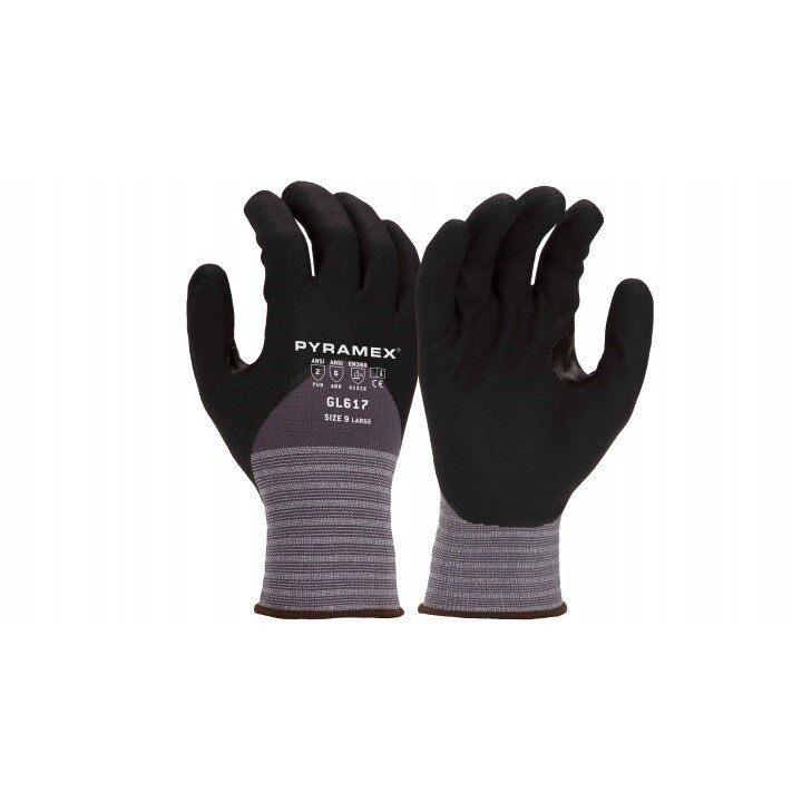 Pyramex Micro-foam Nitrile Gloves, Medium