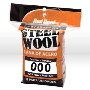 Steel Wool, Steel Wool-Extra Fine #000, 8 Pack
