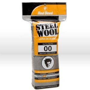 Steel Wool, Very Fine, #00, Steel Wool, 16 Pads/Each (1 Each = 1 Pack)