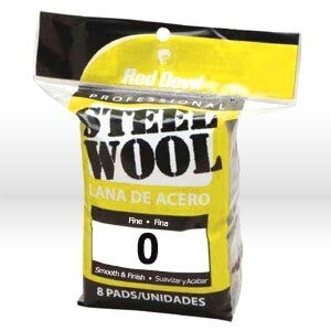 Steel Wool, Steel Wool-Fine #0, 8 Pack
