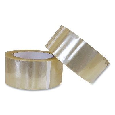 Bron Tapes 104500 Carton Sealing Tape, BT-420, 48 mm W x 100 m L, Clear