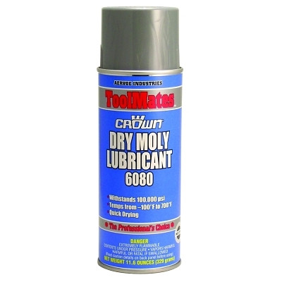 Crown 6080 Dry Moly Lubricant, 11.6 oz, Aerosol Can