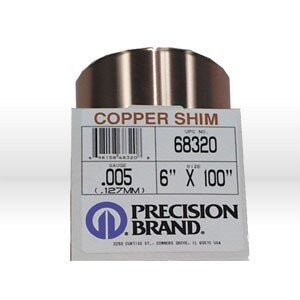 .005" X 6" X 100" COPPER SHIM STOCK