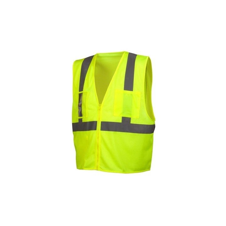 Class 2 Economy Vest with Clear Pocket, RVZ21CP, Small