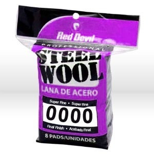 Steel Wool, Steel Wool-Super Fine #0000, 8 Pack