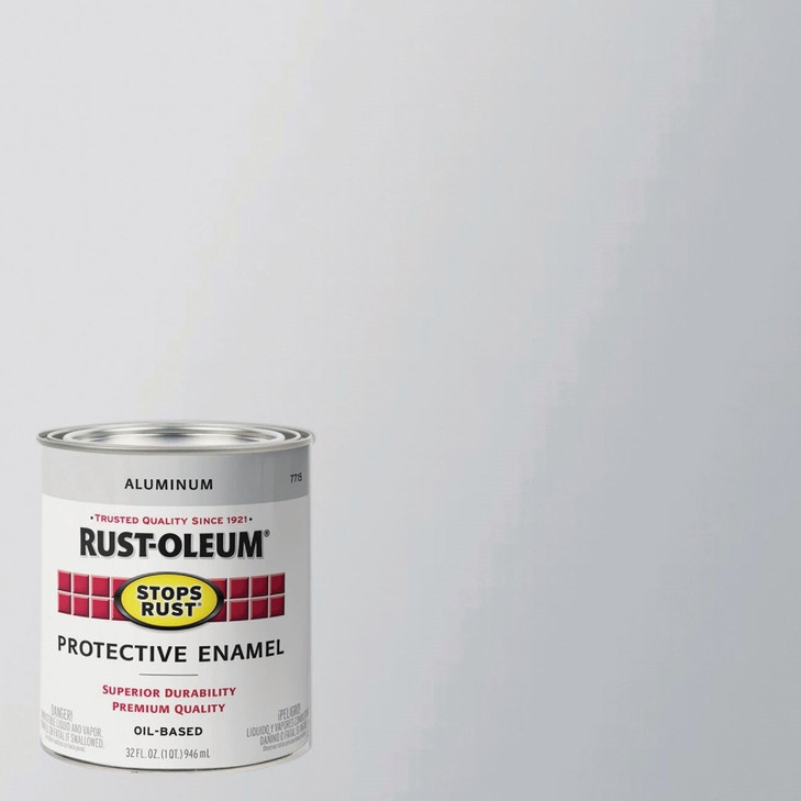 Rust-Oleum Stops Rust Spray Paint, Size: Quart, Color: Aluminum, Package Qty: 2 per case