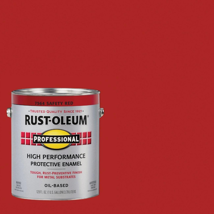 Rust-Oleum High Performance Protective Enamel, Size: 1 Gallon, Color: Safety Red, sold by case quantity of 2/priced per each