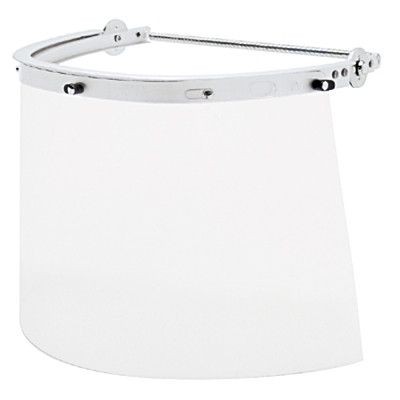MCR Safety 102 Headgear Bracket, Silver, 16 in L, 8 in H, Aluminum Rim Cam Lock Headgear Bracket