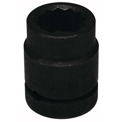 Wright Tool 8732 1 Inch Drive 12-Point Standard Impact Socket 1 Inch
