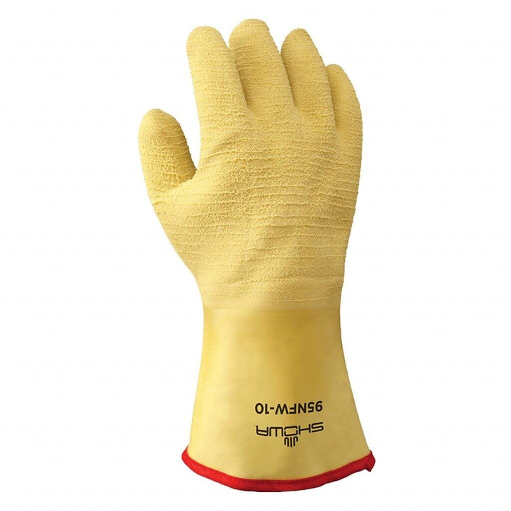 Cold Weather Glove, Large, 14.3 L, Yellow, Gauntlet Cuff