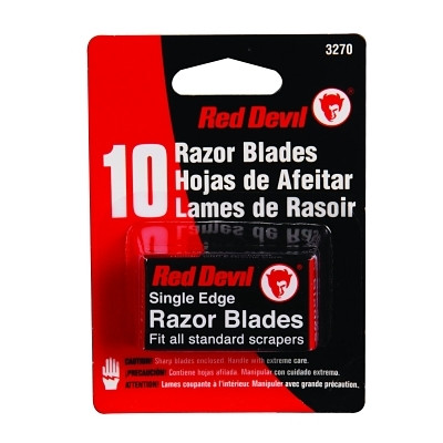 Red Devil 3270 Single Edge Razor Blade, All Standard Scrapers