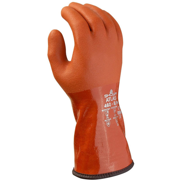 Chemical Resistance Glove, ATLAS, Large, 13 L, Orange