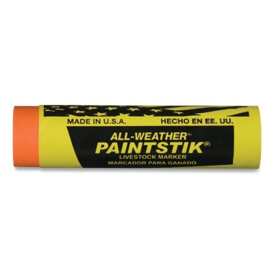 Markal All-Weather 61024 Paintstik Livestock Marker 1 Inch x 4 Inch Orange