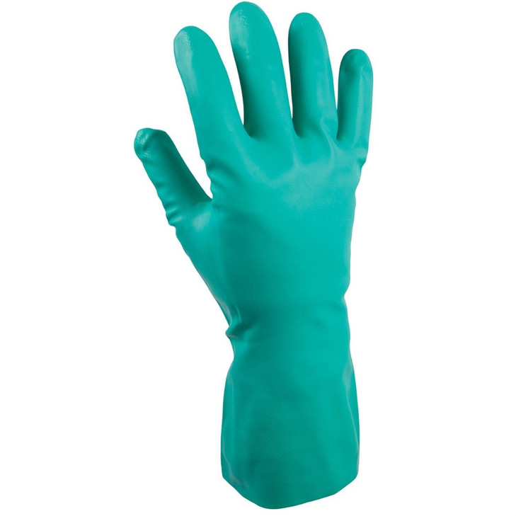 Chemical Resistance Glove, Large, 13 L, Light Green